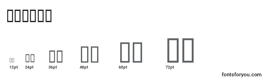 Dippex Font Sizes