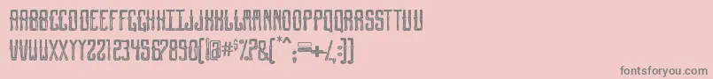 GentlemanClownFull Font – Gray Fonts on Pink Background