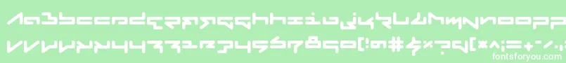FabricateRegular Font – White Fonts on Green Background