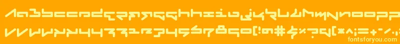 More about FabricateRegular Font FabricateRegular Font – Yellow Fonts on Orange Background