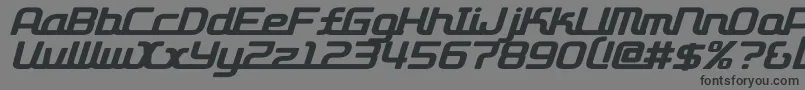 D3roadsterismi Font – Black Fonts on Gray Background