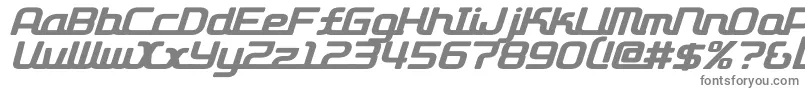 D3roadsterismi Font – Gray Fonts on White Background
