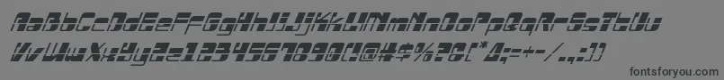 フォントDrosselmeyerlaserital – 黒い文字の灰色の背景