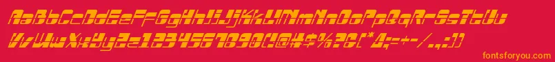 Drosselmeyerlaserital Font – Orange Fonts on Red Background