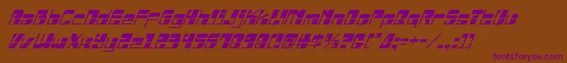 Drosselmeyerlaserital Font – Purple Fonts on Brown Background