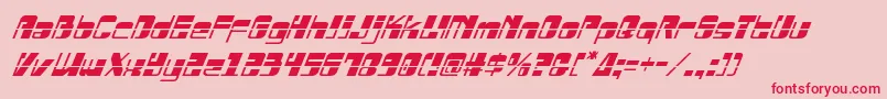 Drosselmeyerlaserital Font – Red Fonts on Pink Background