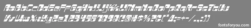 Drosselmeyerlaserital Font – White Fonts on Gray Background