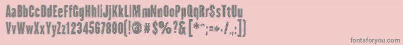 HhAgallasCollege Font – Gray Fonts on Pink Background