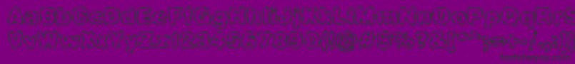 Dashdot Font – Black Fonts on Purple Background