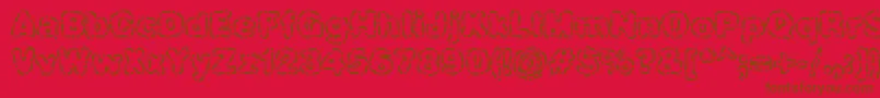 Weitere Informationen zur Dashdot-Schriftart Dashdot-Schriftart – Braune Schriften auf rotem Hintergrund