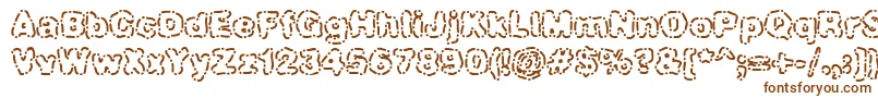More about Dashdot Font Dashdot Font – Brown Fonts on White Background