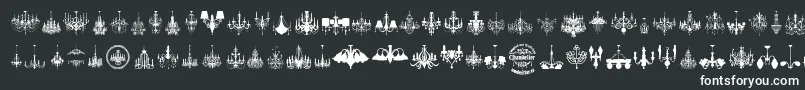 Chandelier Font – White Fonts