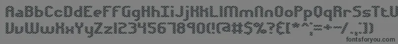 Volatile1Brk Font – Black Fonts on Gray Background