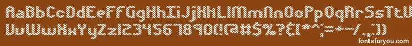 Volatile1Brk Font – White Fonts on Brown Background