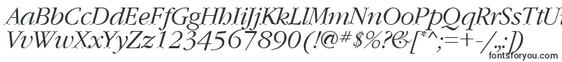 GaramondcttItalic-Schriftart – Katalog