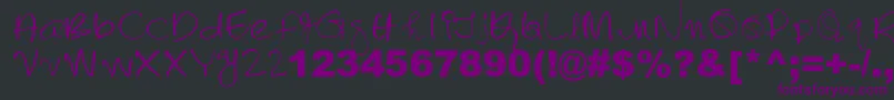 Lalithabai Font – Purple Fonts on Black Background