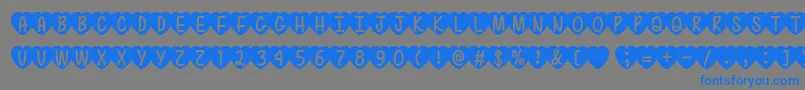 LoveIsAwesome2Ttf Font – Blue Fonts on Gray Background
