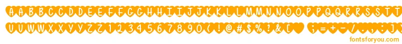 LoveIsAwesome2Ttf Font – Orange Fonts on White Background