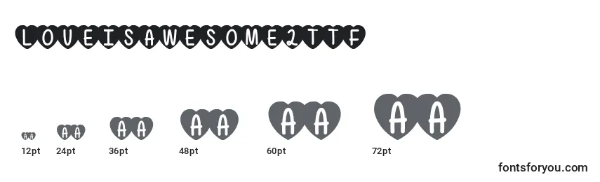 LoveIsAwesome2Ttf Font Sizes