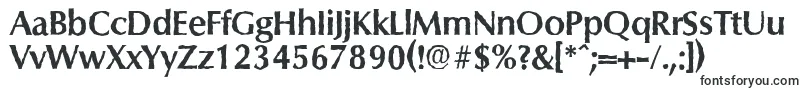 フォントColumbiaantiqueBold – 白い背景に黒い文字