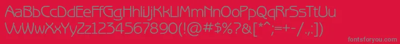 BenguiatgothiccBook Font – Gray Fonts on Red Background