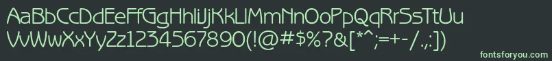 フォントBenguiatgothiccBook – 黒い背景に緑の文字