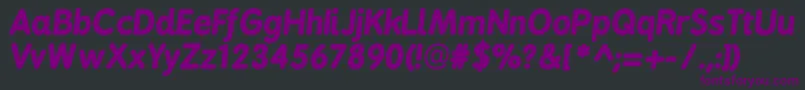 Bpreplaybolditalics Font – Purple Fonts on Black Background