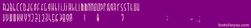 Dawnland.Paradox Font – Pink Fonts on Purple Background