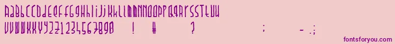 Dawnland.Paradox Font – Purple Fonts on Pink Background