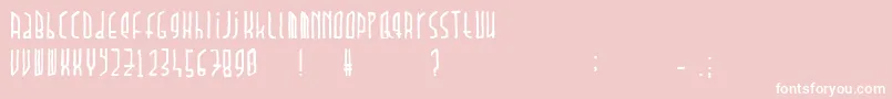 Dawnland.Paradox Font – White Fonts on Pink Background