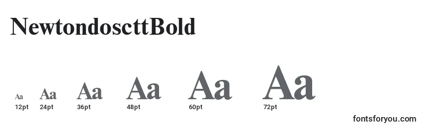 NewtondoscttBold Font Sizes