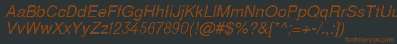 Do431 Font – Brown Fonts on Black Background