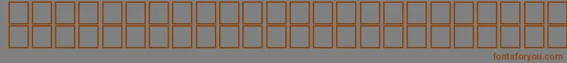 McsJeddahSIFlay.-Schriftart – Braune Schriften auf grauem Hintergrund