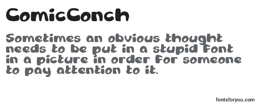 Review of the ComicConch Font