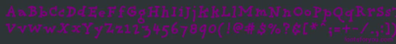 ProvidenceBold Font – Purple Fonts on Black Background