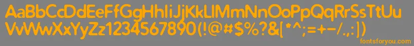 DistroBold Font – Orange Fonts on Gray Background