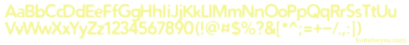 DistroBold Font – Yellow Fonts on White Background