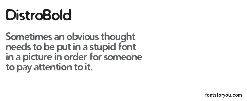 Review of the DistroBold Font