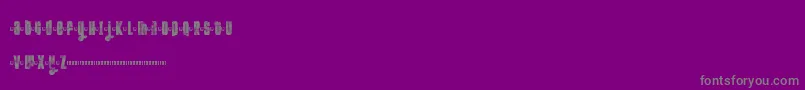 FtKolariDemoLight-Schriftart – Graue Schriften auf violettem Hintergrund