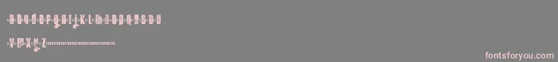 FtKolariDemoLight Font – Pink Fonts on Gray Background