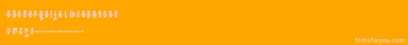 FtKolariDemoLight Font – Pink Fonts on Orange Background