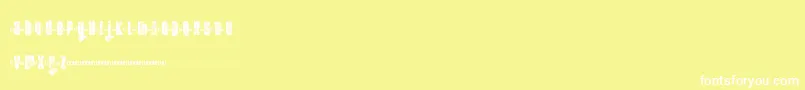 FtKolariDemoLight Font – White Fonts on Yellow Background