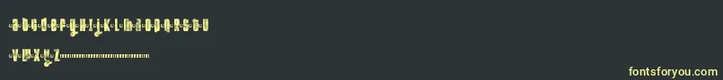 FtKolariDemoLight Font – Yellow Fonts on Black Background