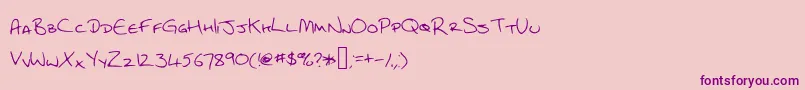 More about Cef Font Cef Font – Purple Fonts on Pink Background