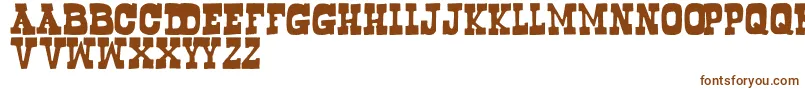 Шрифт Bogusflow – коричневые шрифты на белом фоне