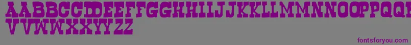 フォントBogusflow – 紫色のフォント、灰色の背景