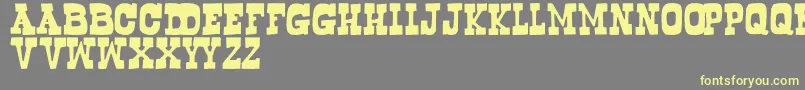 Bogusflow Font – Yellow Fonts on Gray Background