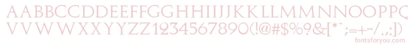 Augustus Font – Pink Fonts on White Background
