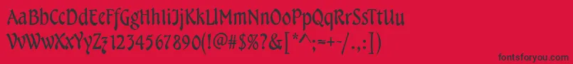 TampicoRegular Font – Black Fonts on Red Background