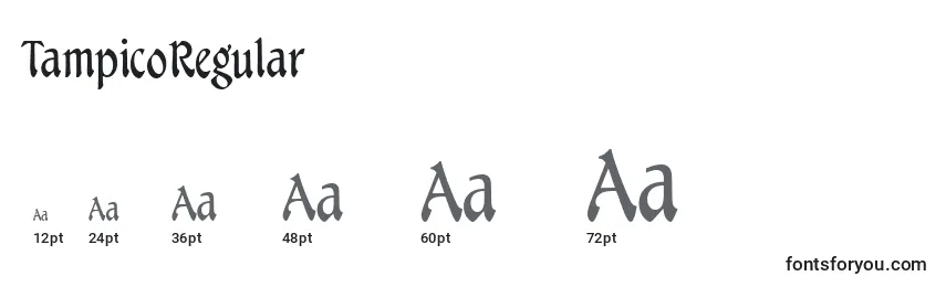 TampicoRegular Font Sizes